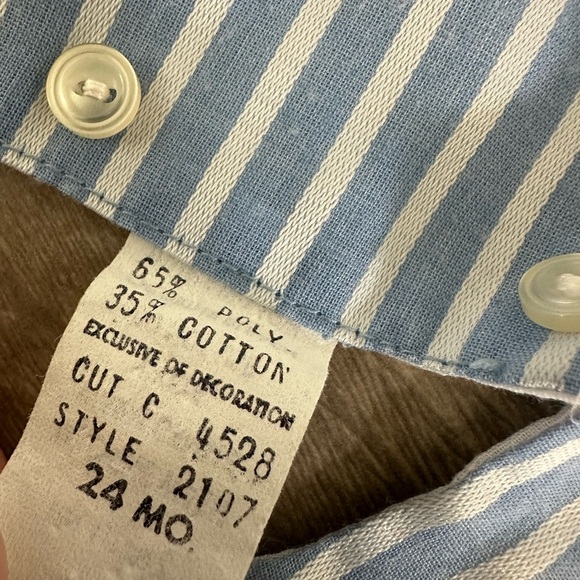 Vintage 24M Girl Striped Tie Front Dress Lord & Taylor Jayne Copeland - Picture 14 of 16